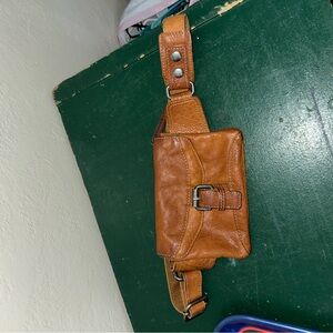 Spikes and sparrow Tan Leather Belt Bag
